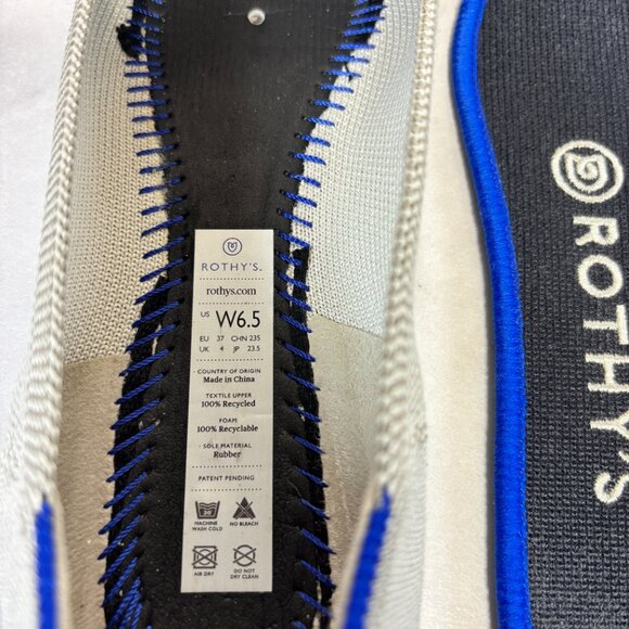 Rothy's The Point Dove Gray Knit Ballet Flats Women's Size 6.5 - Picture 9 of 9